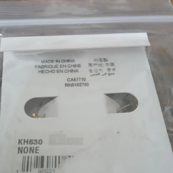 Kate Spade Gold Cubic Zirconia Hoop Earrings New - Picture 3 of 3